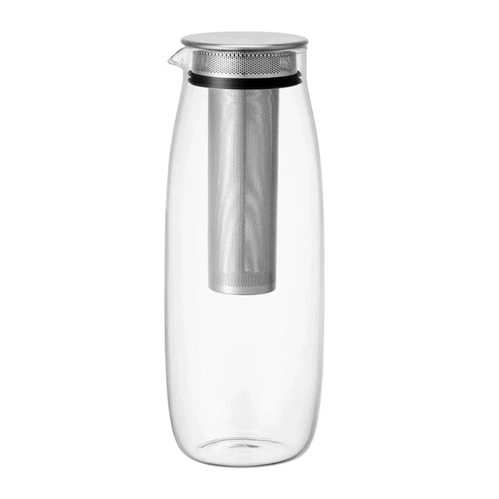 Unitea Cold Brew Glass Carafe with Lid & Strainer - 1.1L
