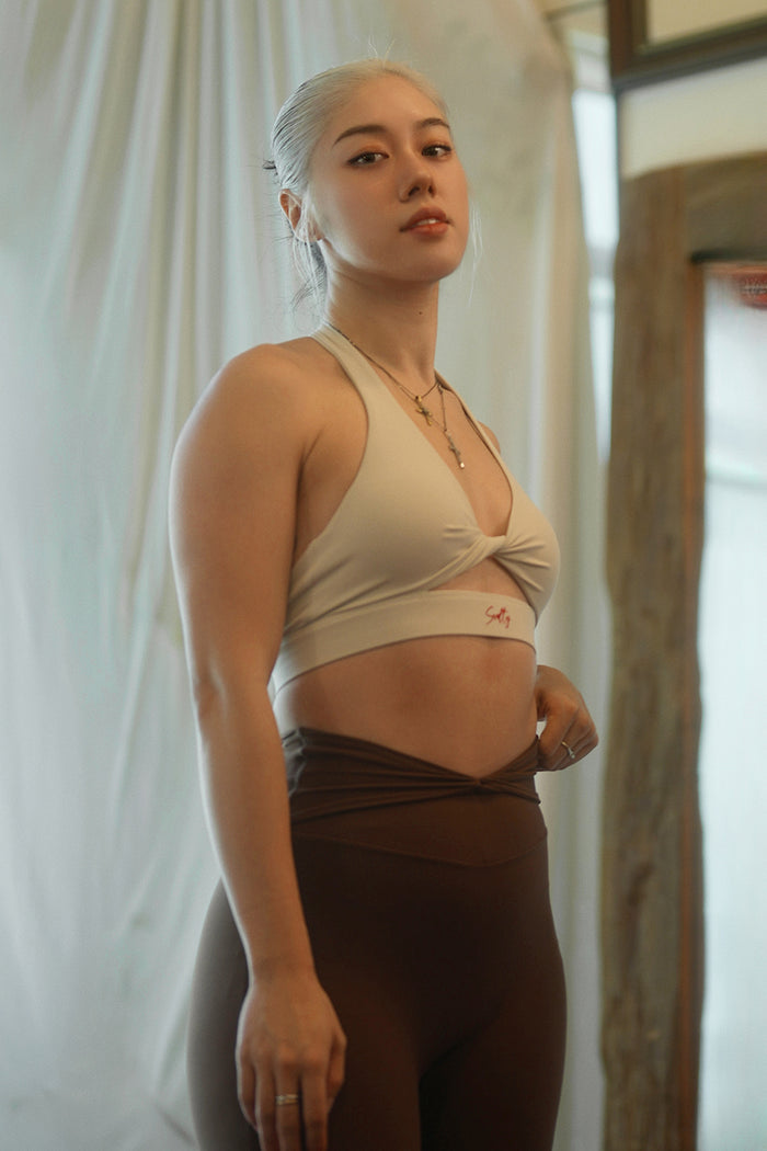 V-cut Flare Tights | Jiangzong