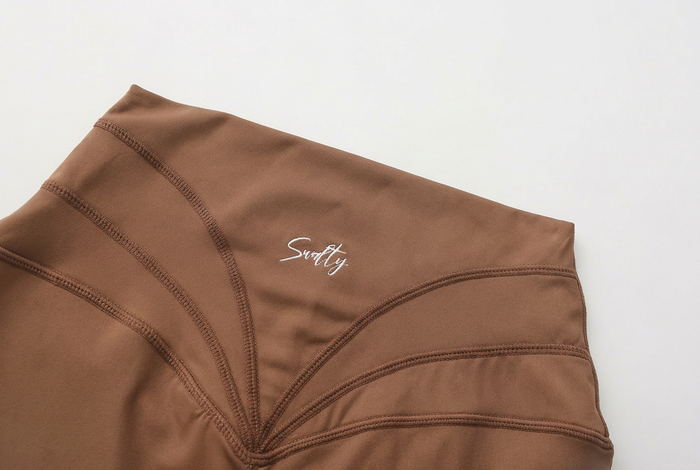 V-cut Leggings | Mist Earth Brown