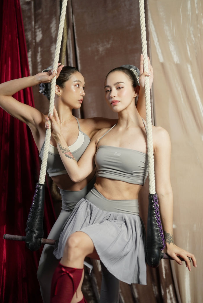 V-cut Tennis Skirt | Grey