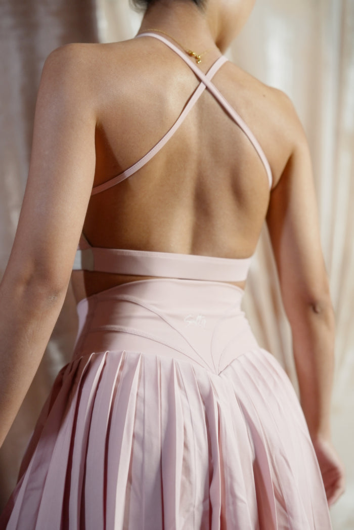 V-cut Tennis Skirt | Pink