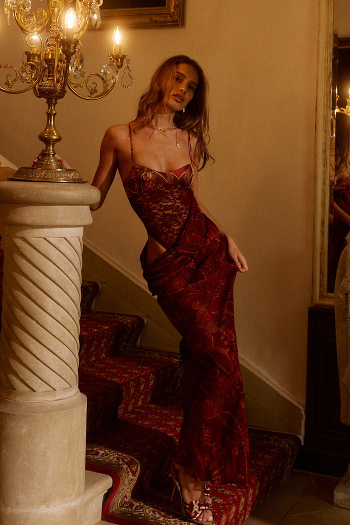 Velora Maxi Dress in Rosetta