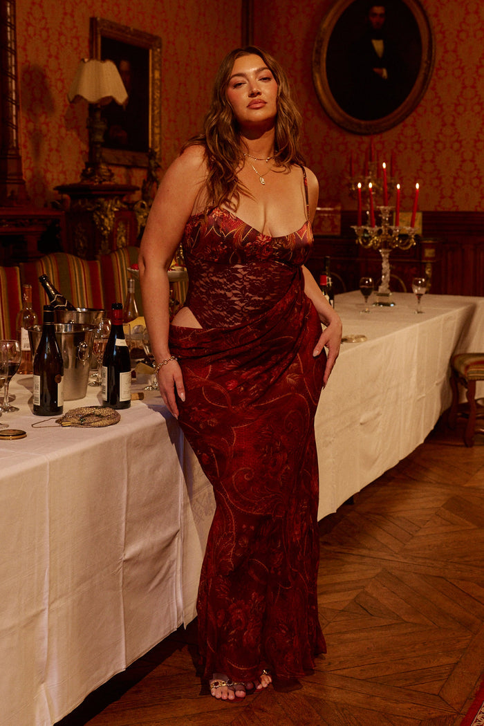 Velora Maxi Dress in Rosetta