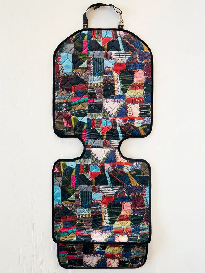 Velvet Car Seat Protector -  Artisan Stitches Multi-view 2