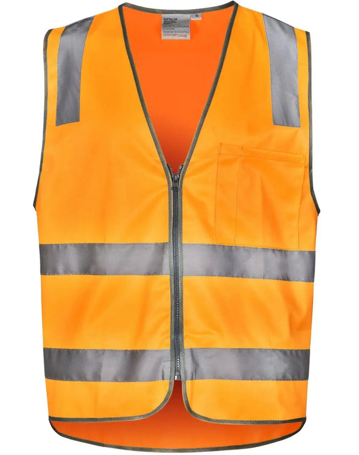Vic Rail Hi Vis Safety Vest- Unisex SW40 Work Wear Australian Industrial Wear XS
