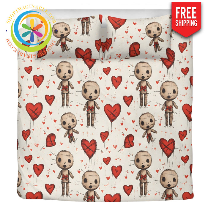 Voodoo Love 3 Pc Bedding Set Beige / Us Twin