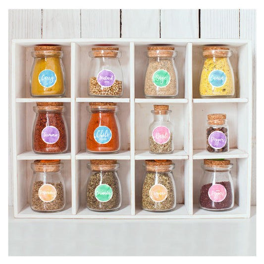Watercolor Spice Labels