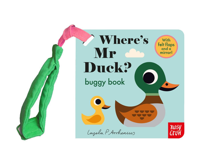 WHERES MR DUCK BUGGY BOOK (FELT FLAPS) (BOARD)