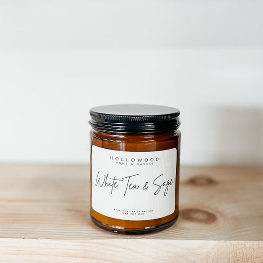 WHITE TEA & SAGE | CANDLE BAR CANDLE