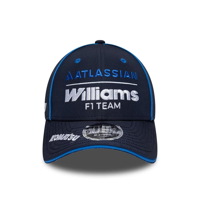 Pictured is this Atlassian Williams F1 Team Team 9FORTY M-Crown Adjustable cap in navy. 3