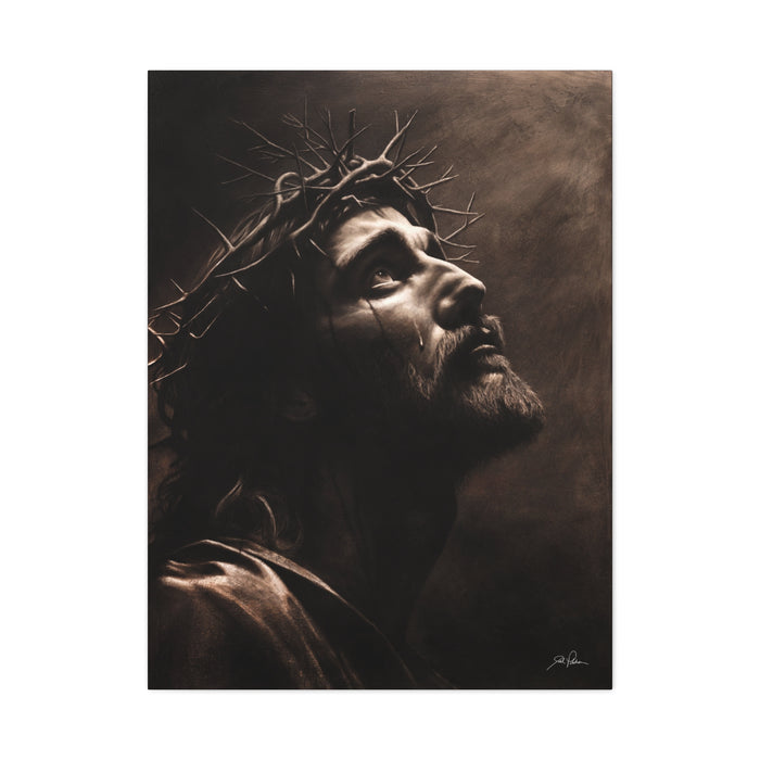 "With His Stripes We Are Healed" Stretched Canvas