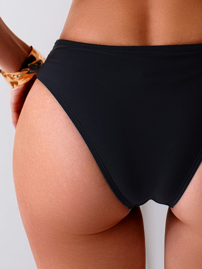 Women Full Coverage Swimsuit Bottom Mid Rise Mid Waist Swim Bathing Suit Bottom