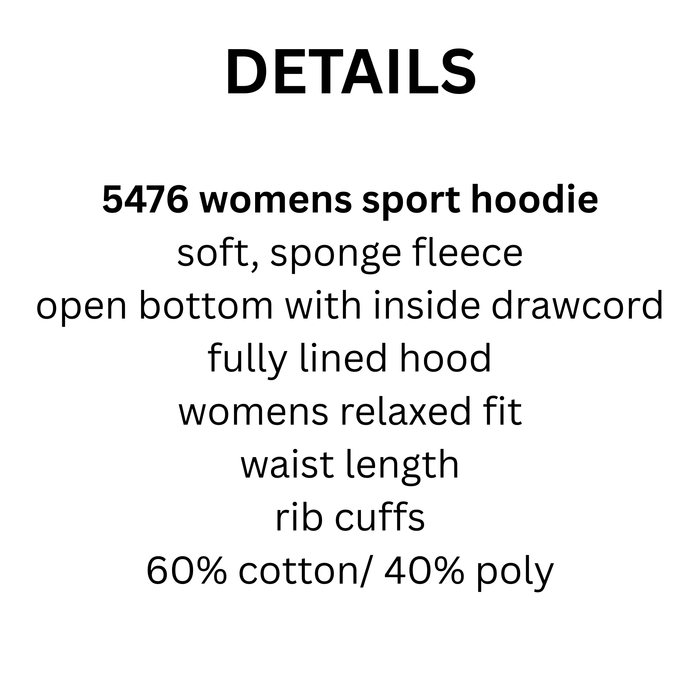 WOMEN'S SPORTS HOODIE GRAY FOOTBALL MOM SCRIPT PENNANT 5476