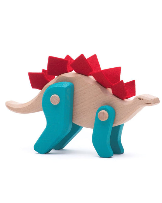 Wooden Stegosaurus Toy - Sustainable Dinosaur Toy - Bajo