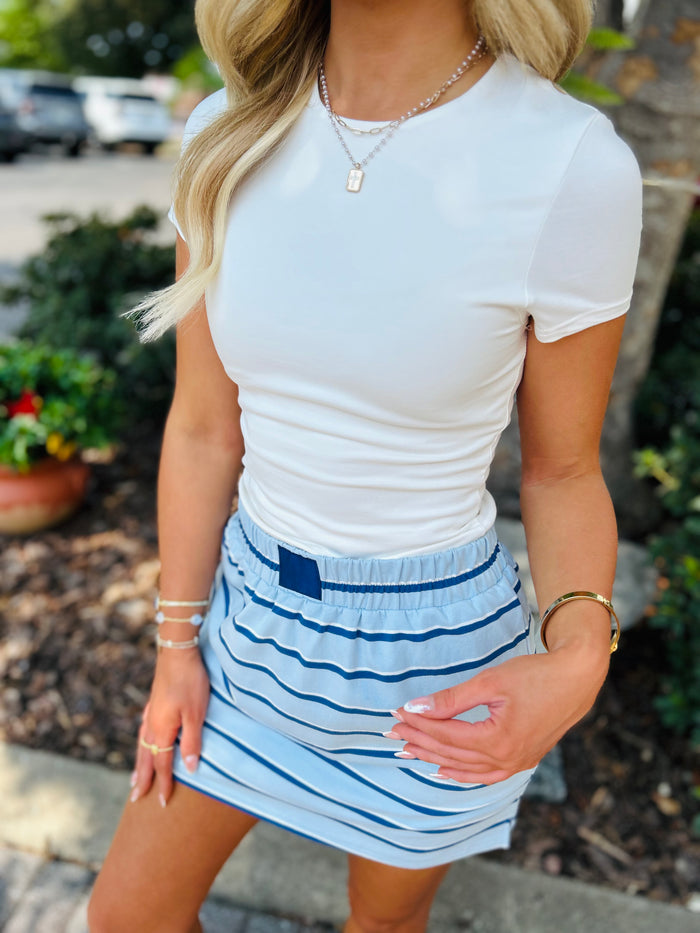 WRENLEY STRIPE SKORT