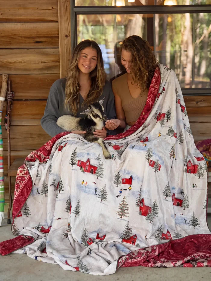 XL Double-Sided Cozy Blanket - Snow Much Fun-view 1