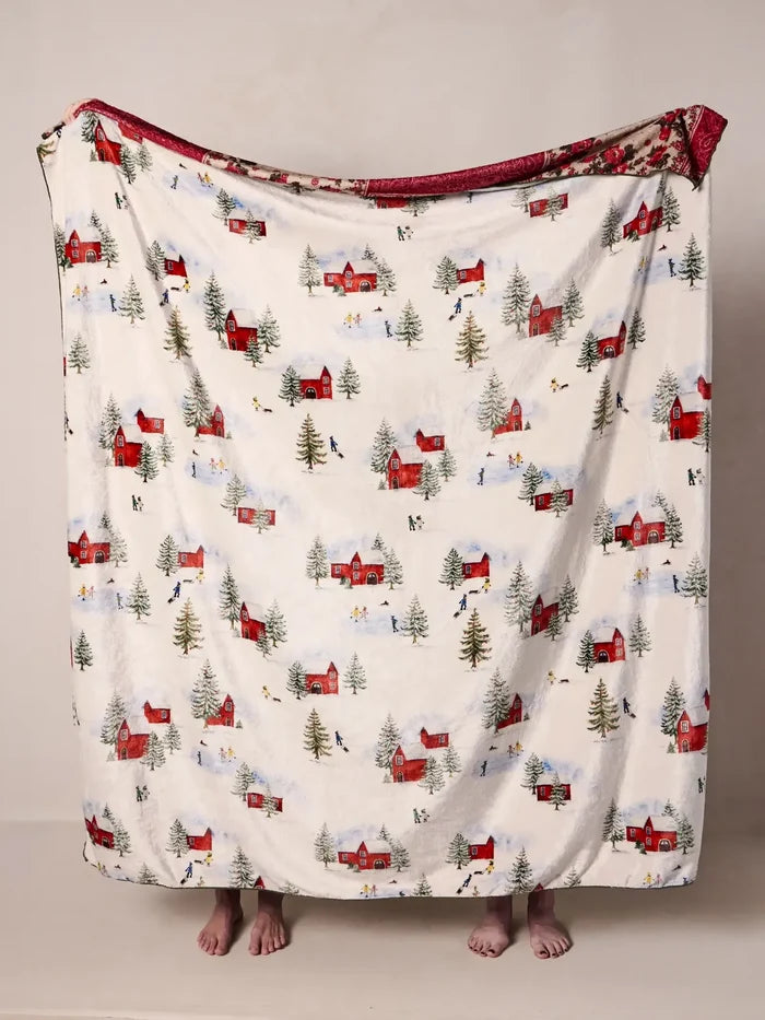 XL Double-Sided Cozy Blanket - Snow Much Fun-view 3