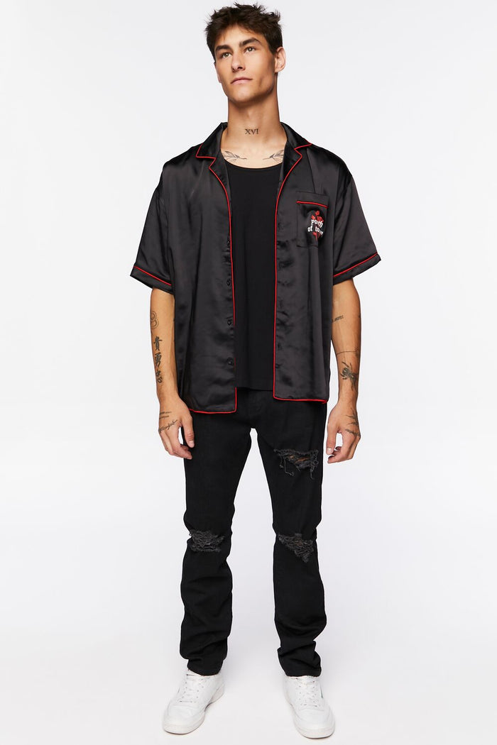 Youth of Today Graphic Satin Shirt